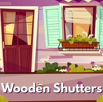 wooden shutters