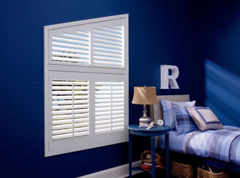 Kid’s bedroom with shutters.