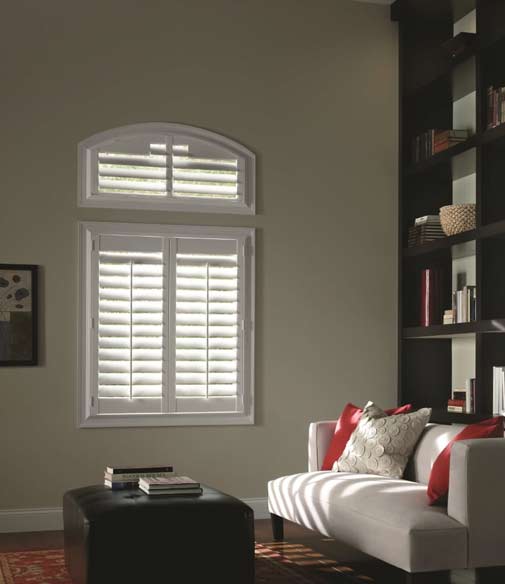 A set of sophisticated vinyl shutters.