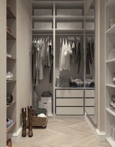 customized closet in your dressing room.