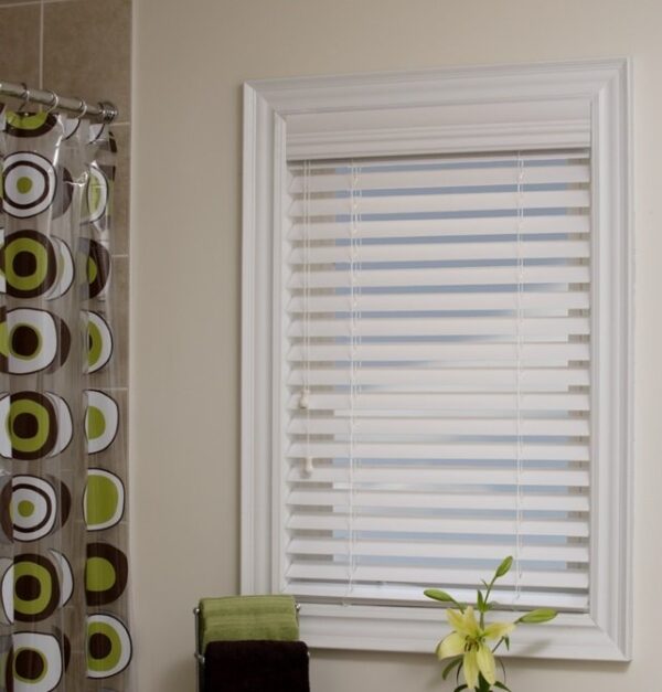 Fauxwood Blinds Perfect for Bathrooms and Kitchens