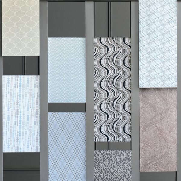 Patterned shades samples